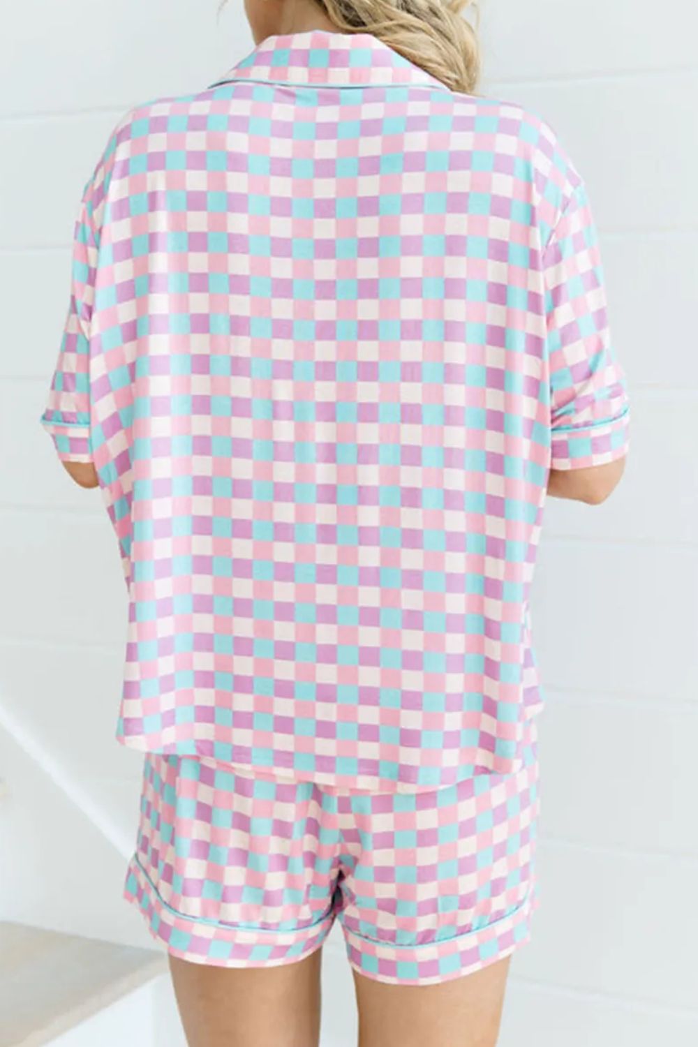 Back view of product with easy, flowy drape