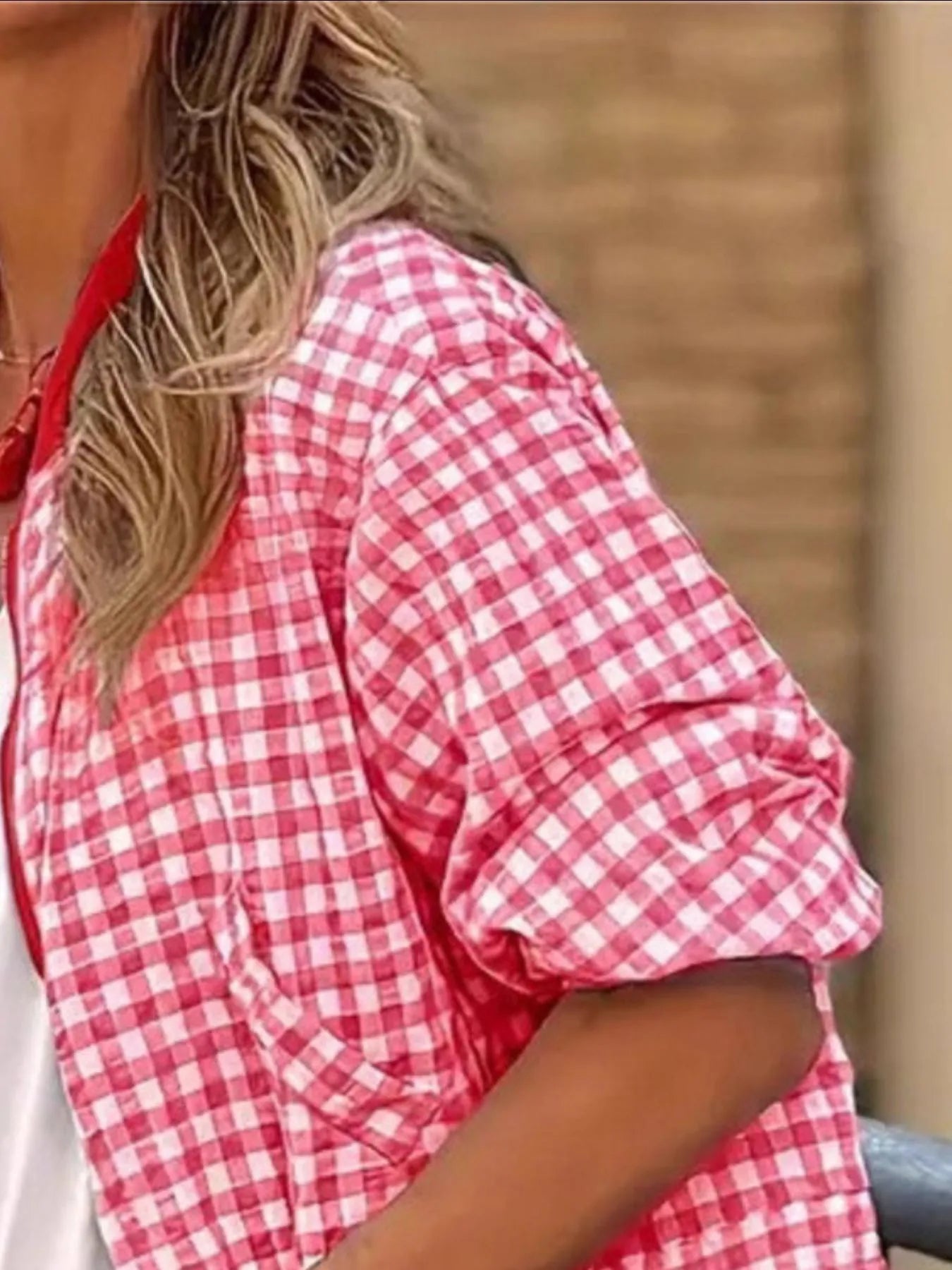 Side view of product highlighting flattering shape and movement