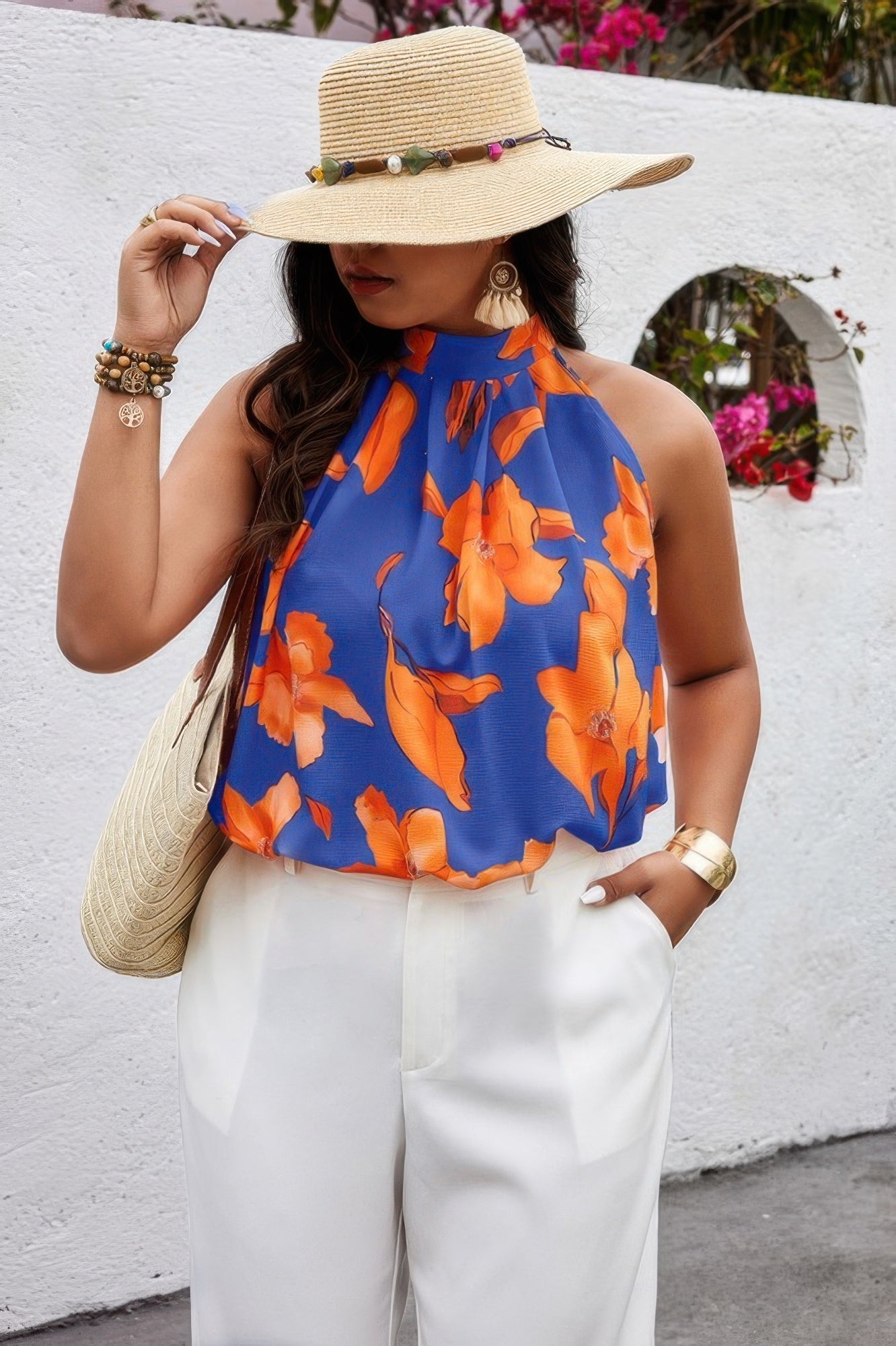 Lifestyle image of product styled for a chic daytime look