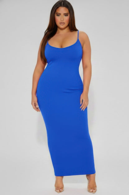 Plus Ribbed Mermaaid Hem Cami Dress - Rochelle's House LLC