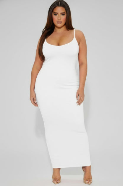 Plus Ribbed Mermaaid Hem Cami Dress - Rochelle's House LLC