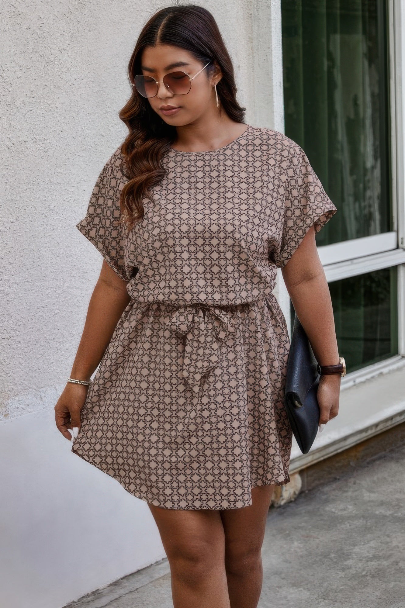 Lifestyle image of product styled for a chic daytime look