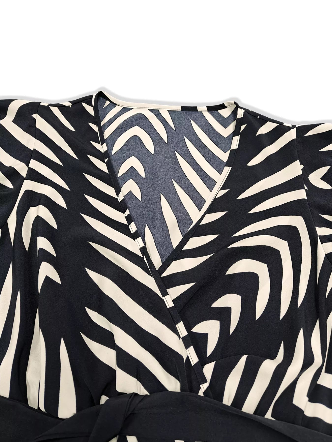 Plus Size Chevron Print Wrap Maxi Dress - Rochelle's House LLC