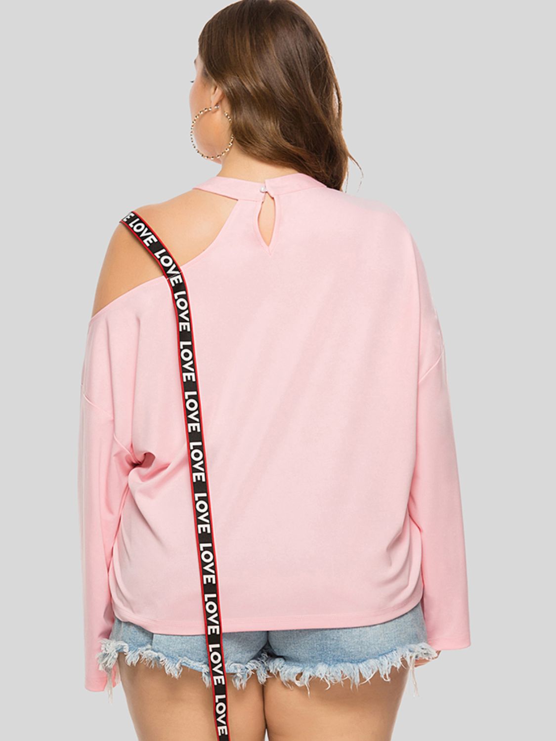 Back view of product with easy, flowy drape