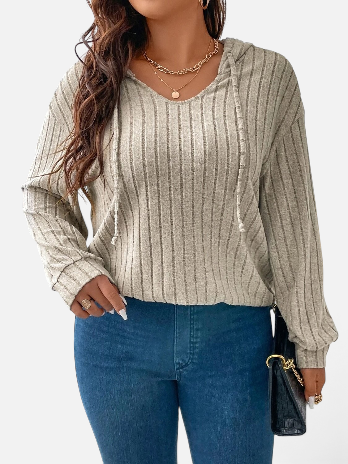 Lifestyle image of product styled for a chic daytime look