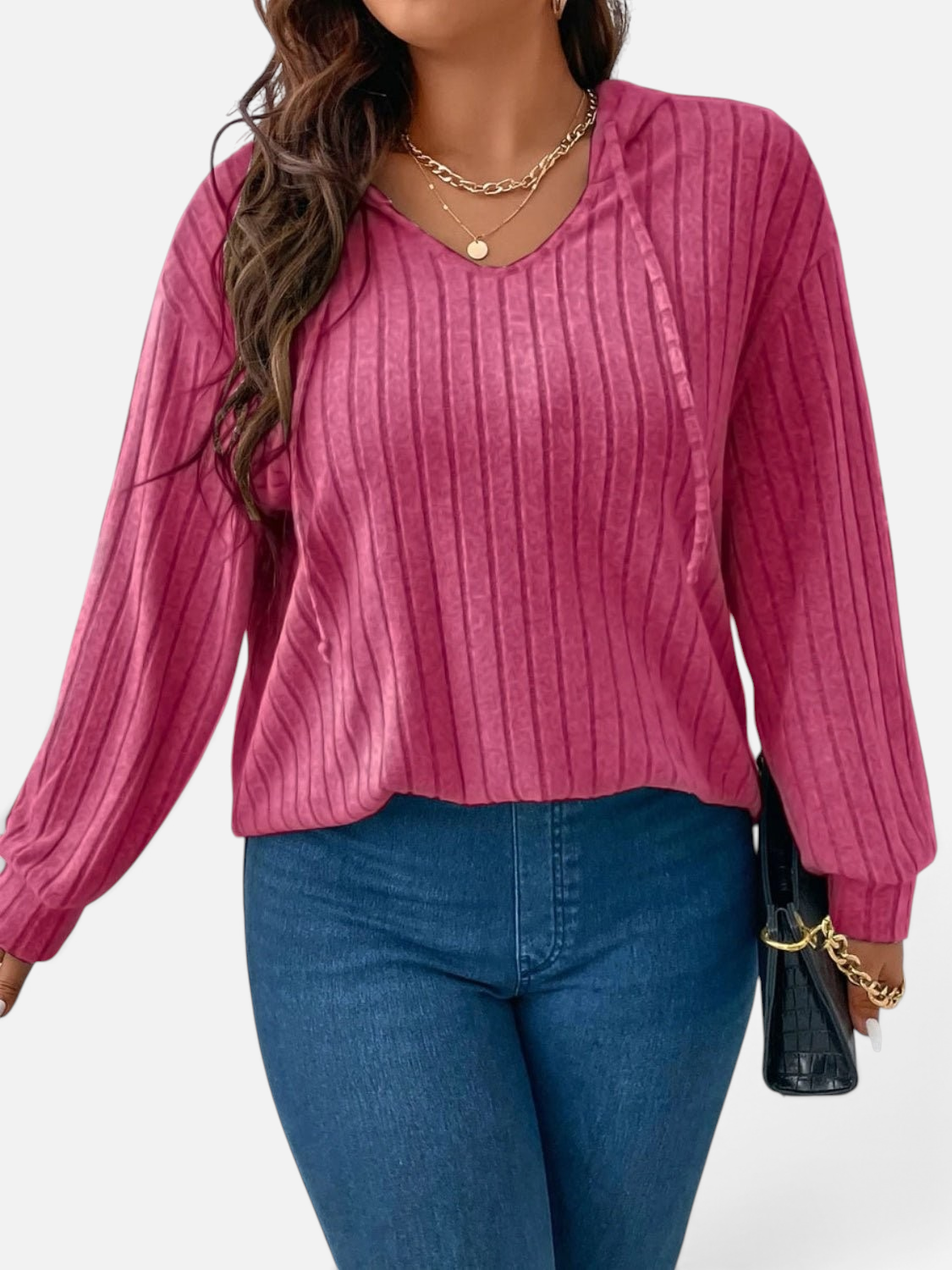 Lifestyle image of product styled for a chic daytime look