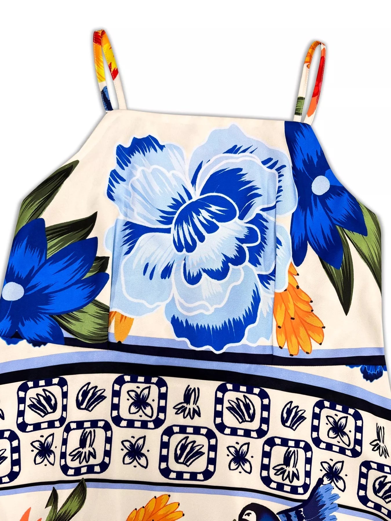 Plus Size Floral Print Spaghetti Strap Maxi Dress - Rochelle's House LLC