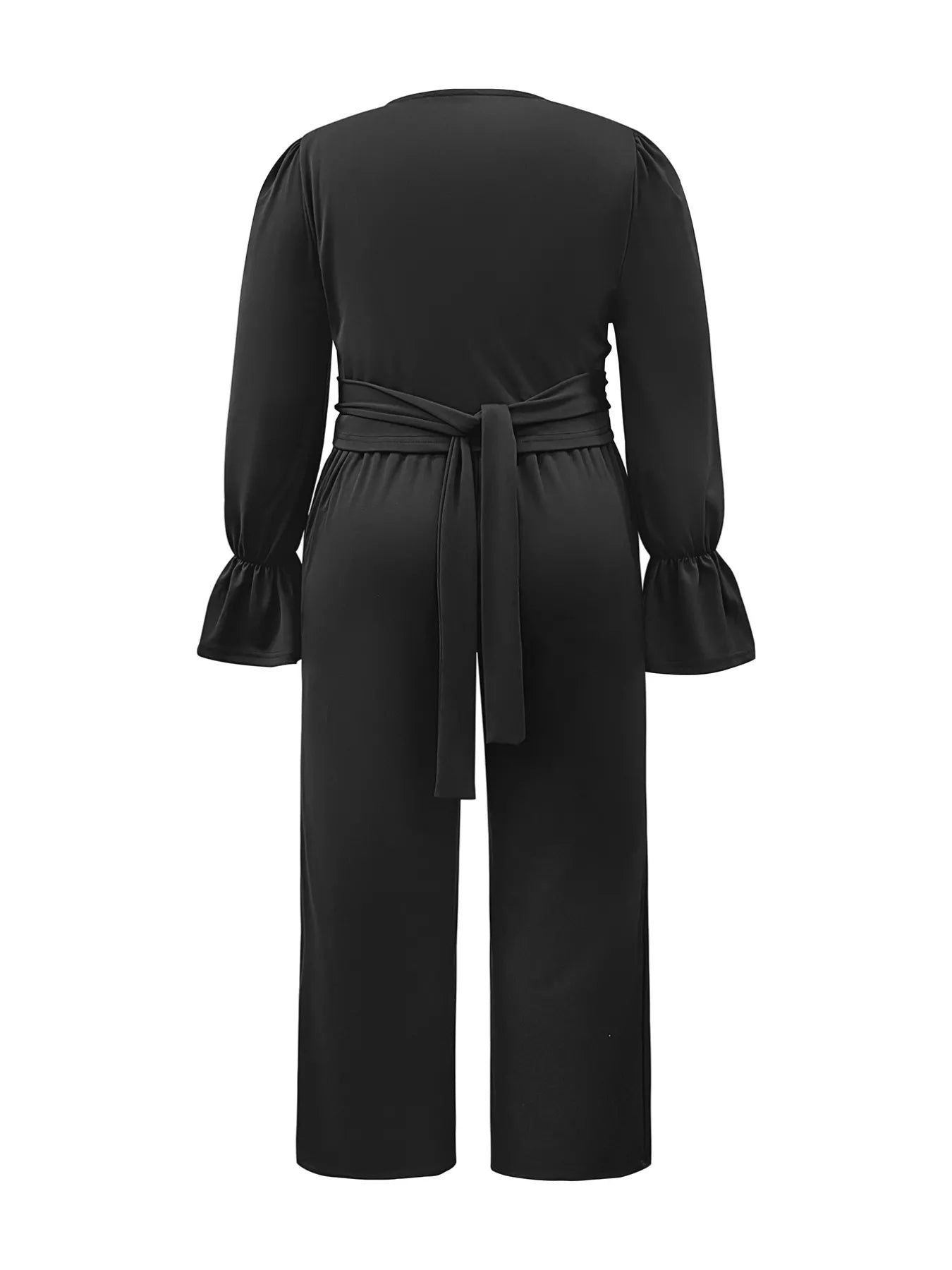 Plus Size Flounce Sleeve Top and Pants Set - Rochelle's House LLC