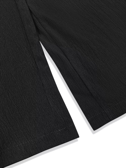 Plus Size High Waist Wide Leg Smocked Waist Pants - Rochelle's House LLC