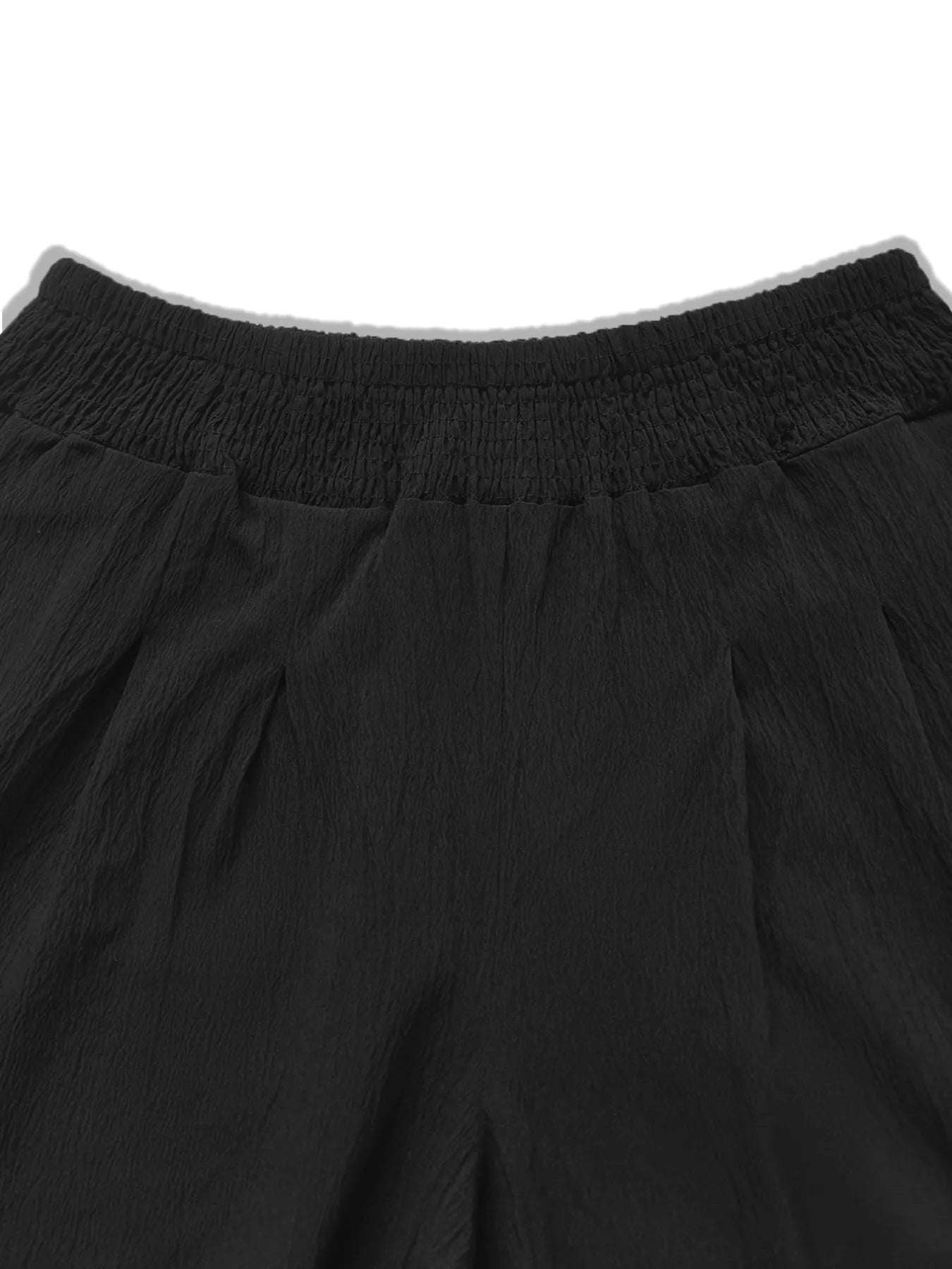 Plus Size High Waist Wide Leg Smocked Waist Pants - Rochelle's House LLC