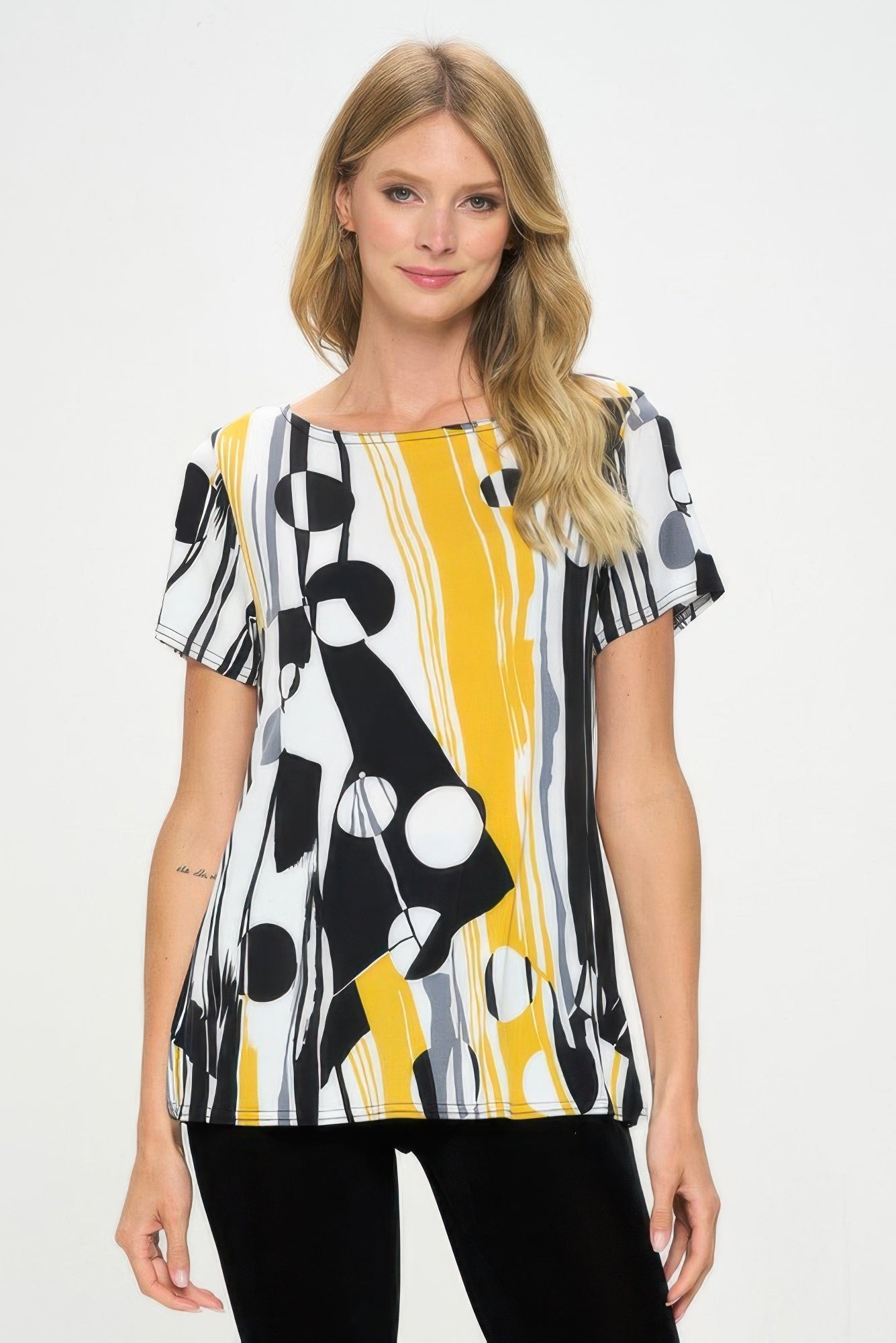 Plus Size Hit Boat Nk Short Sl Top - Rochelle's House LLC