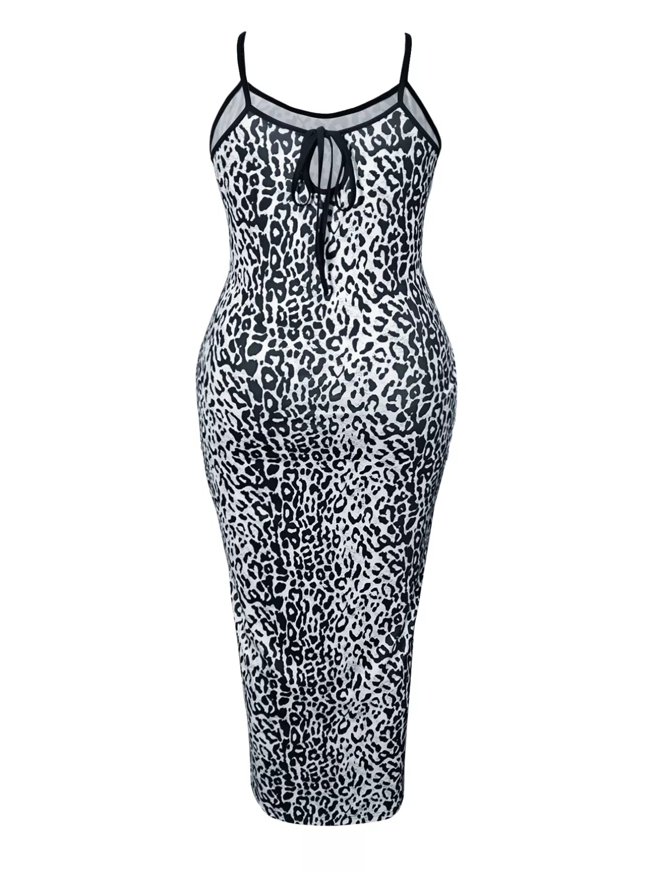 Plus Size Leopard Print Bodycon Maxi Dress - Rochelle's House LLC