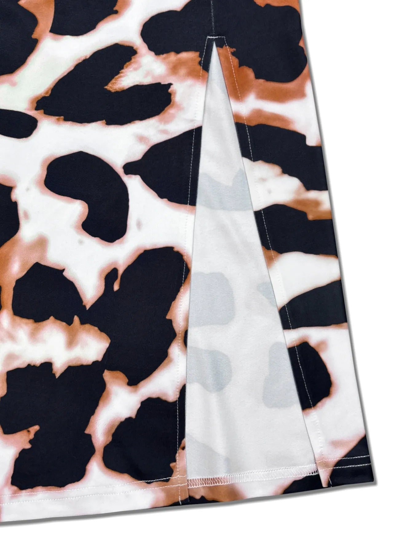 Side view of product highlighting flattering shape and movement