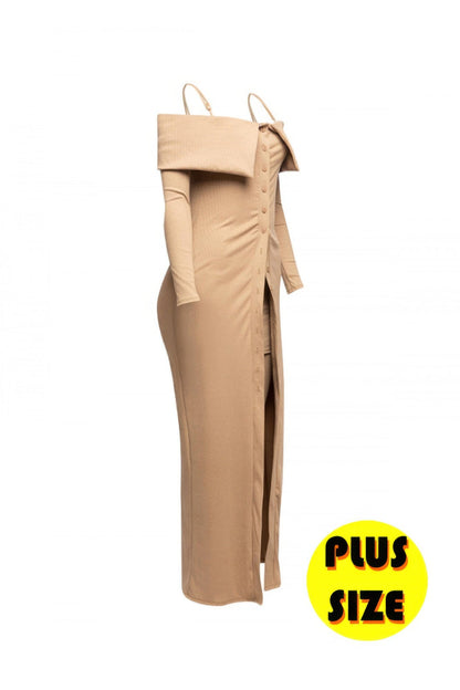 Side view of product highlighting flattering shape and movement