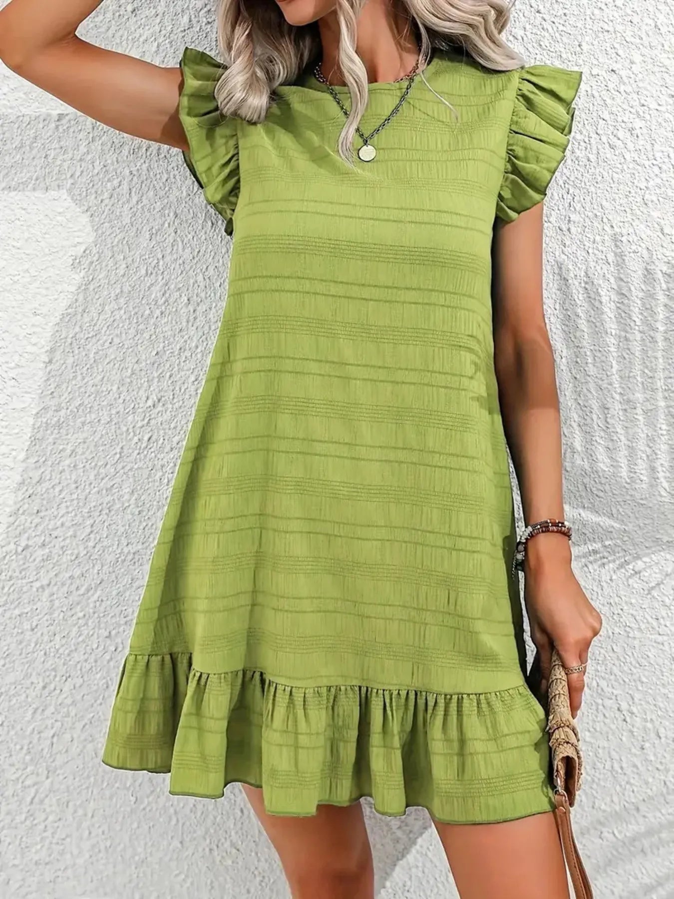 Lifestyle image of product styled for a chic daytime look
