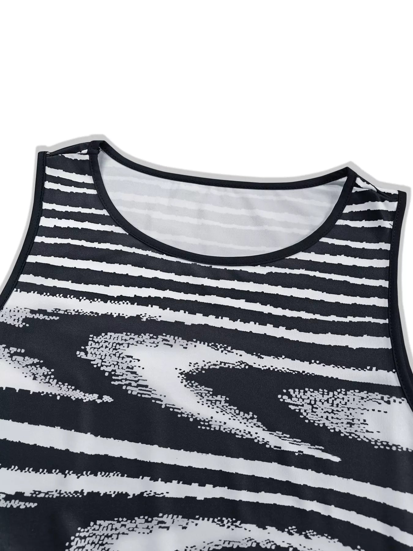 Plus Size Sleeveless Bodycon Maxi Dress with Abstract Print - Rochelle's House LLC