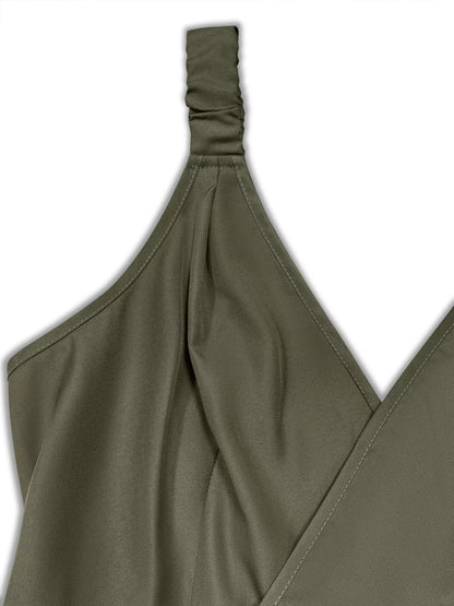 Plus Size Smocked Wide Leg Jumpsuit - Rochelle's House LLC