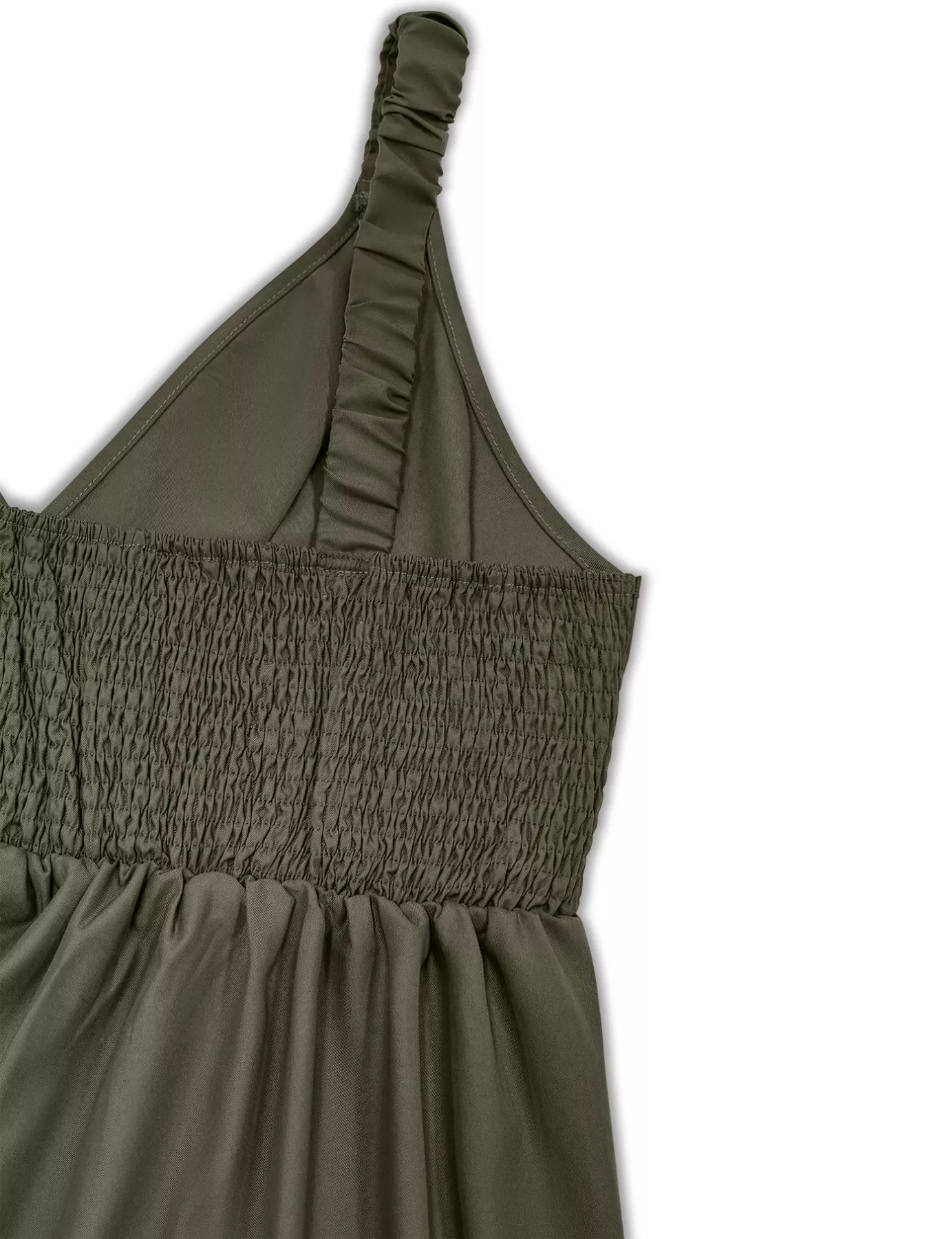 Plus Size Smocked Wide Leg Jumpsuit - Rochelle's House LLC