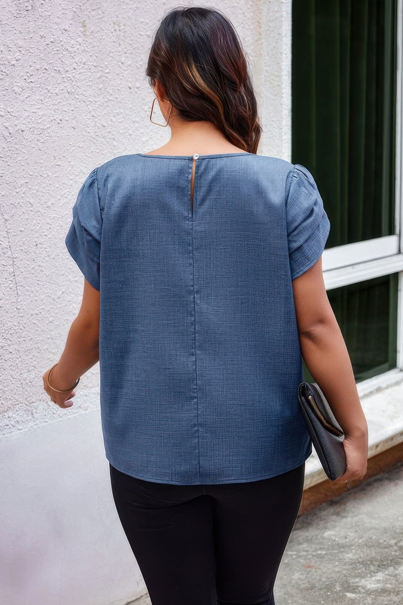 Lifestyle image of product styled for a chic daytime look