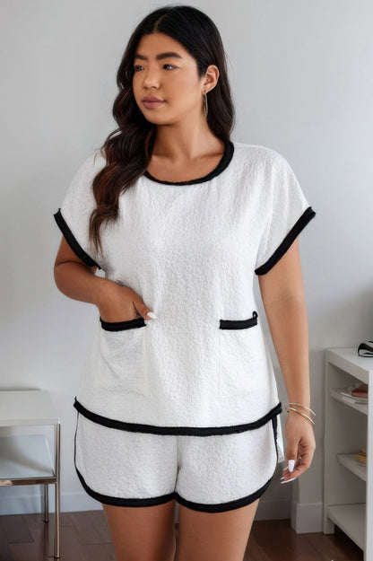 Side view of product highlighting flattering shape and movement