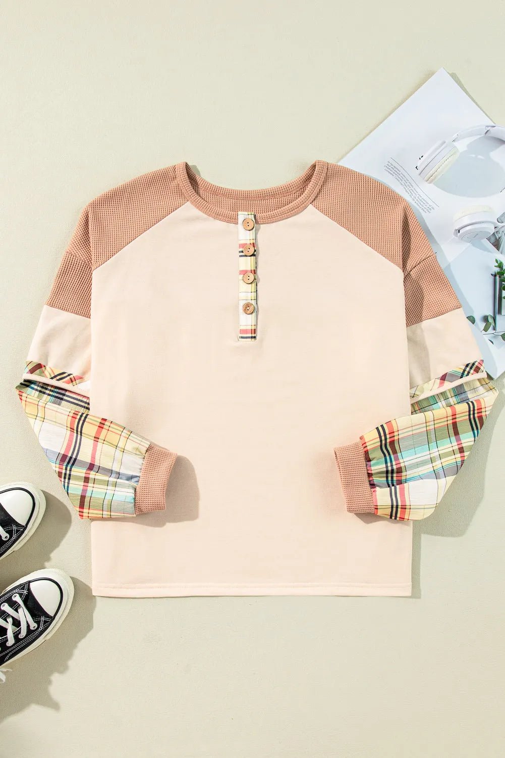 Side view of product highlighting flattering shape and movement