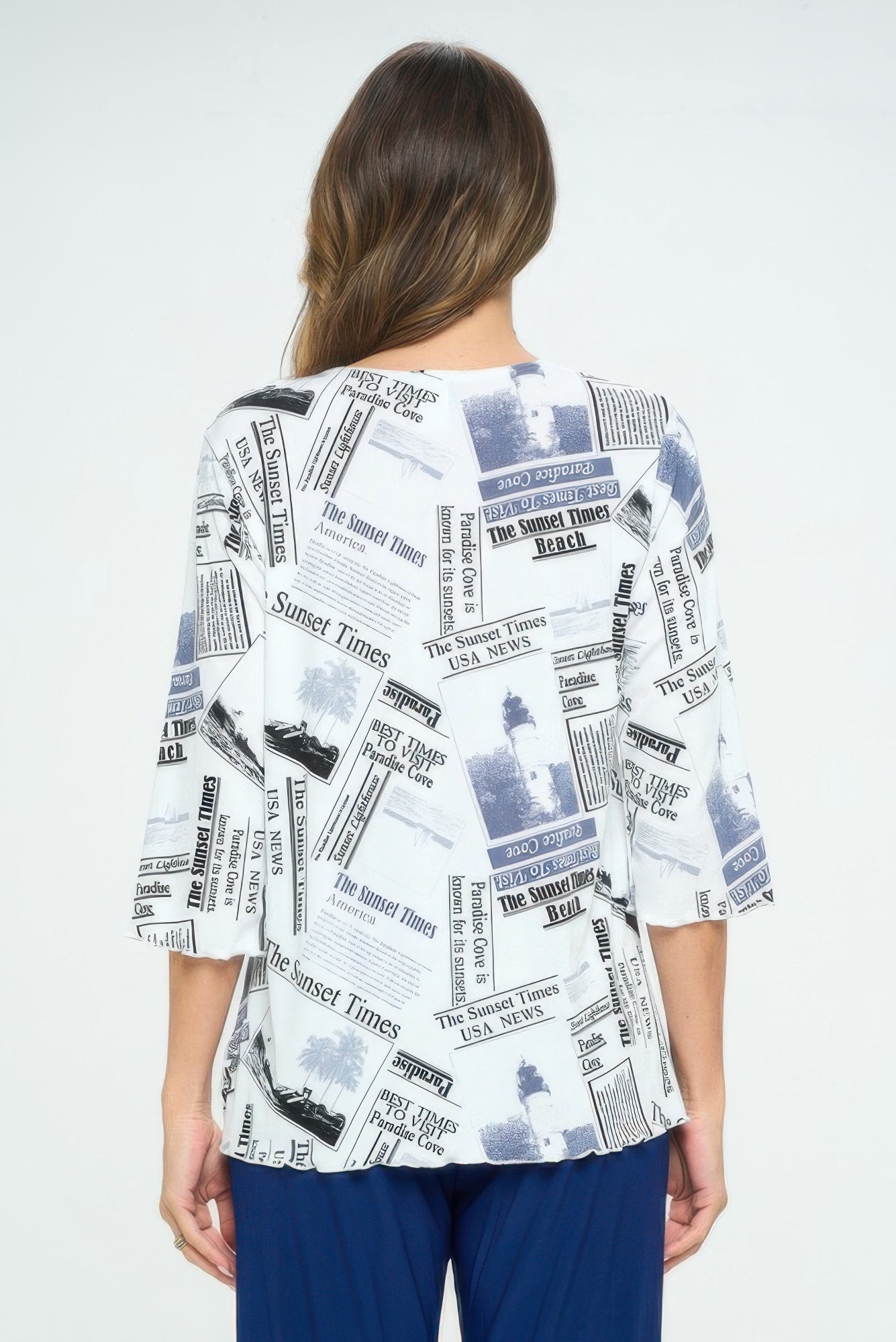 Plus Sizebns Print Missy Top - Rochelle's House LLC