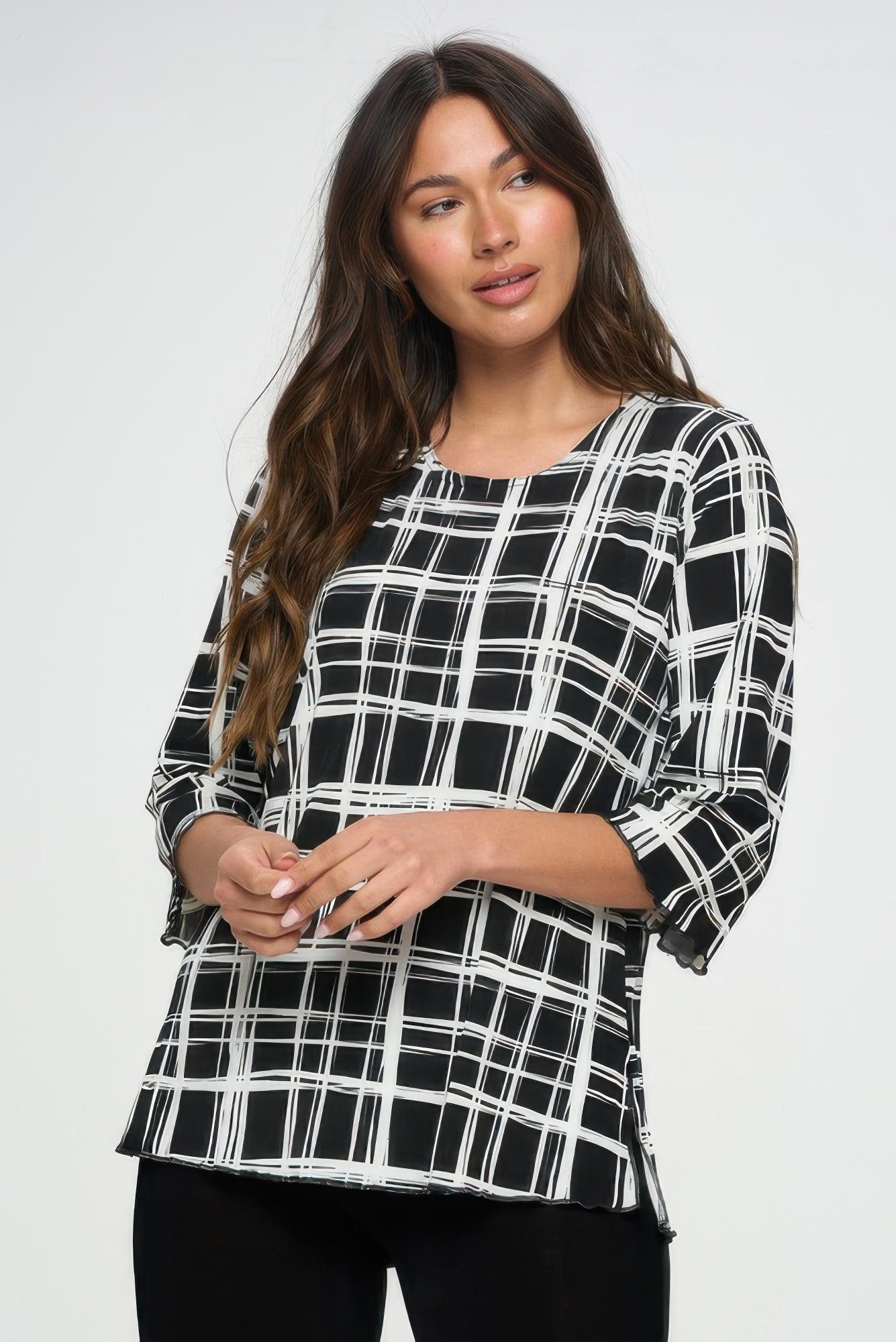 Plus Sizes Bns Print Missy Top - Rochelle's House LLC