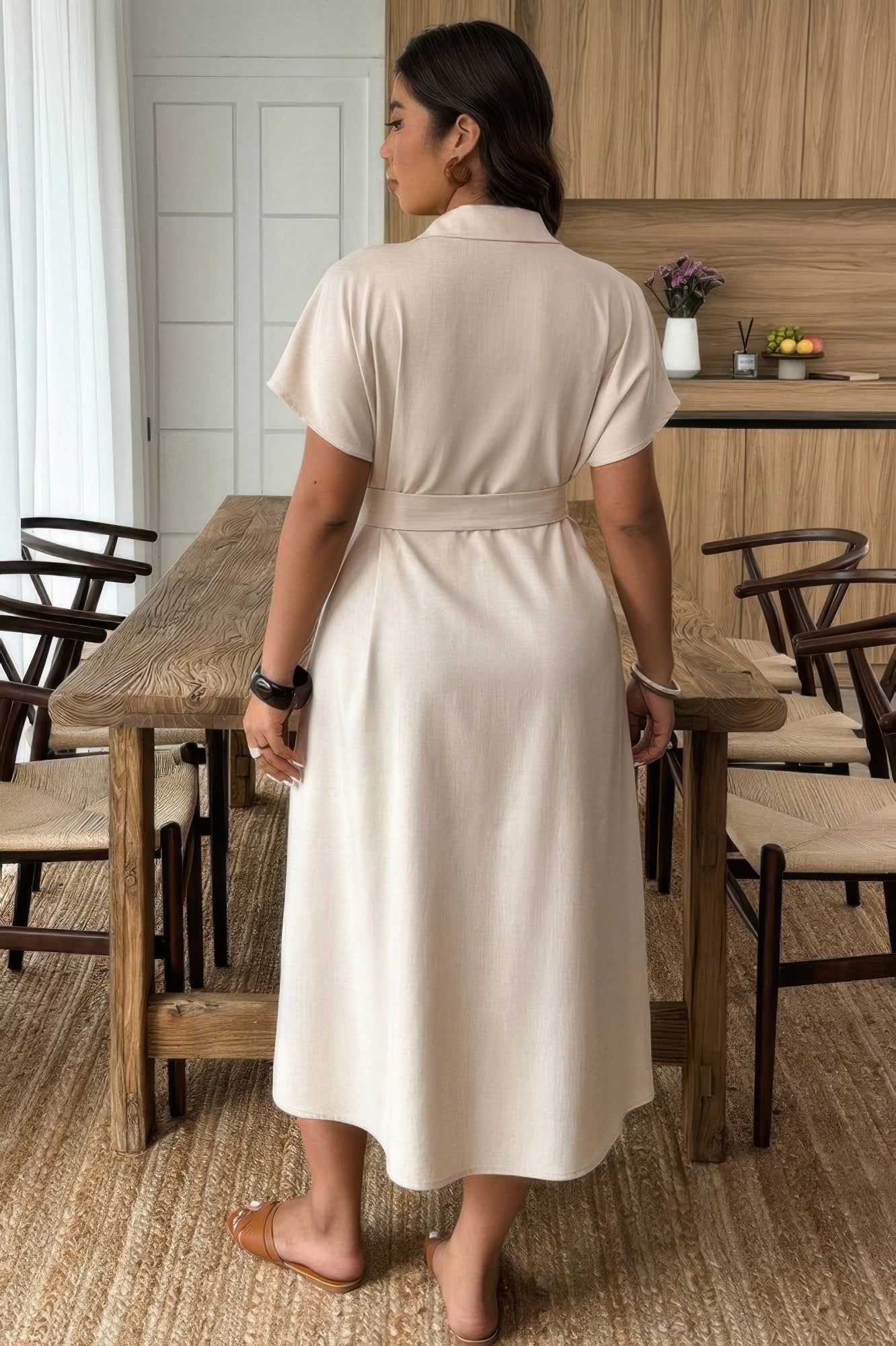 Lifestyle image of product styled for a chic daytime look