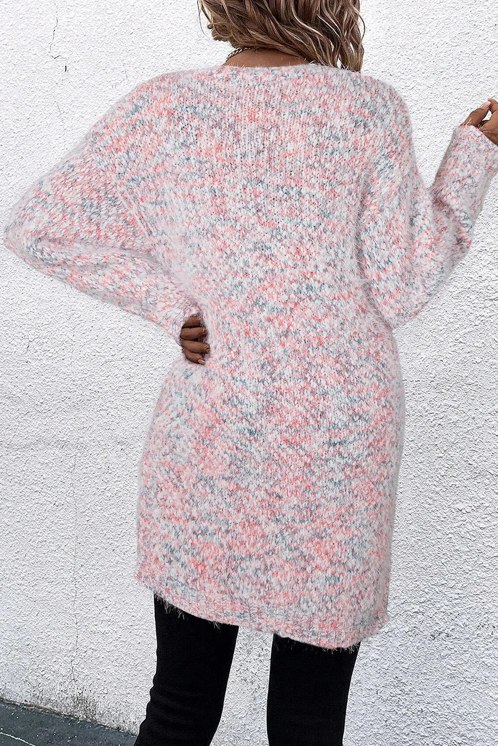 Pocketed Open Front Long Sleeve Cardigan - Rochelle's House LLC