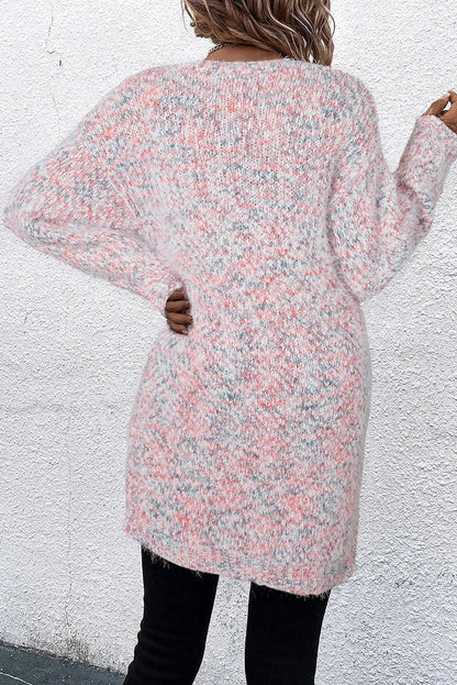 Pocketed Open Front Long Sleeve Cardigan - Rochelle's House LLC