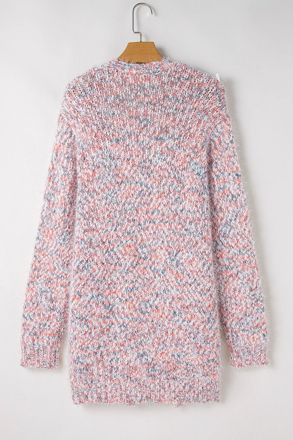 Pocketed Open Front Long Sleeve Cardigan - Rochelle's House LLC