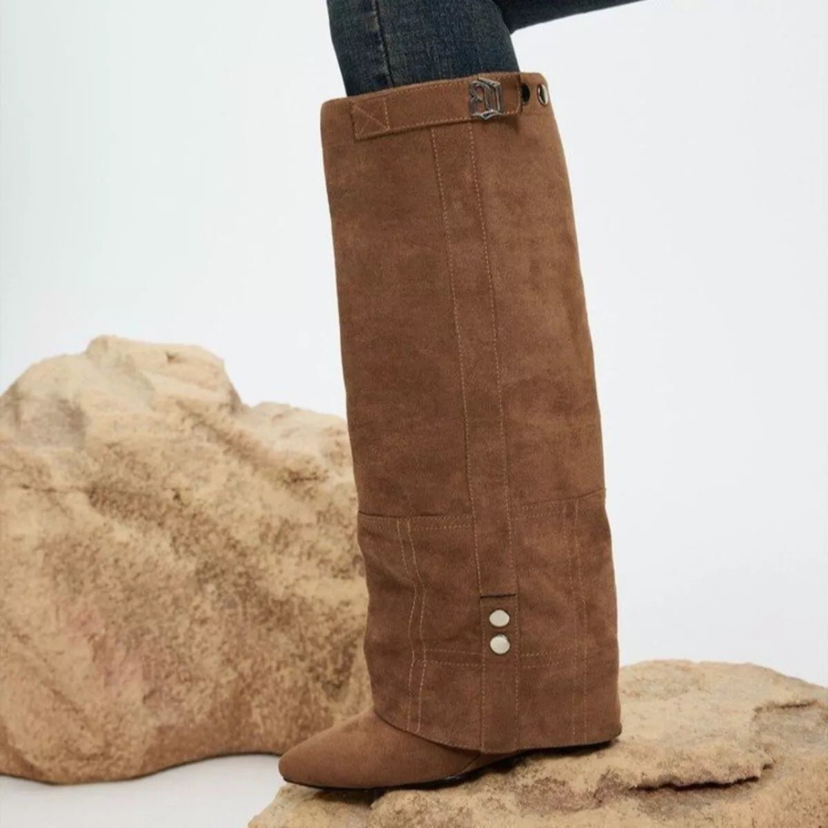 Lifestyle image of product styled for a chic daytime look