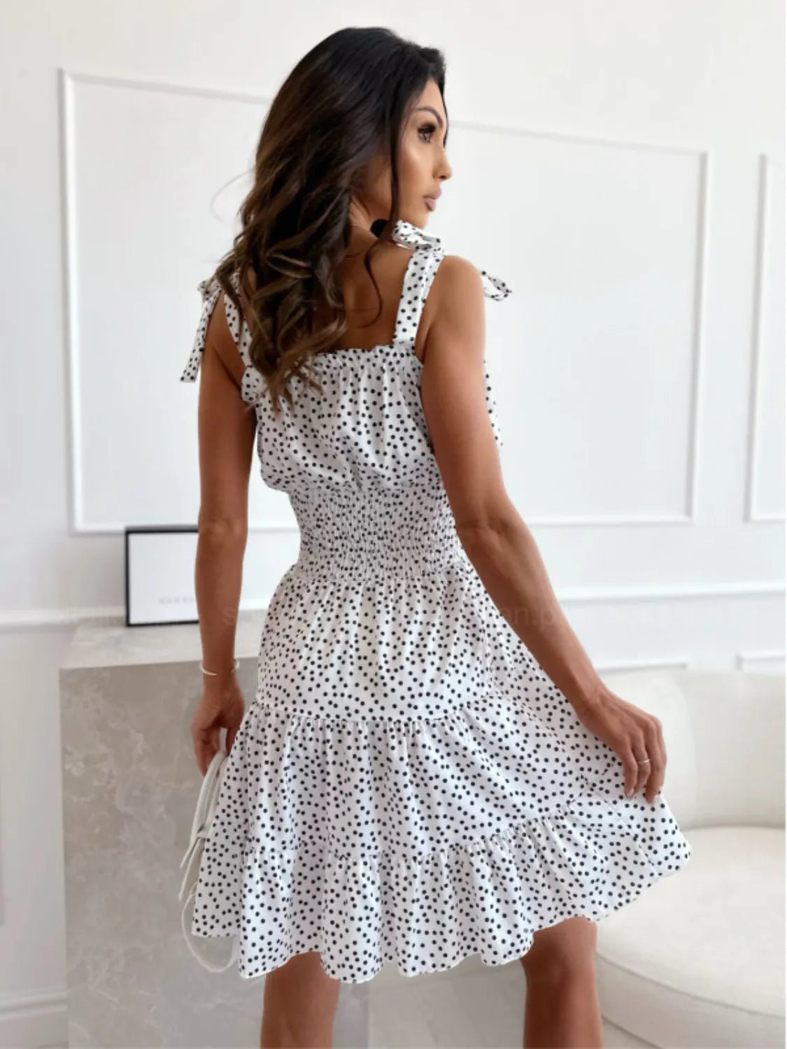 Lifestyle image of product styled for a chic daytime look