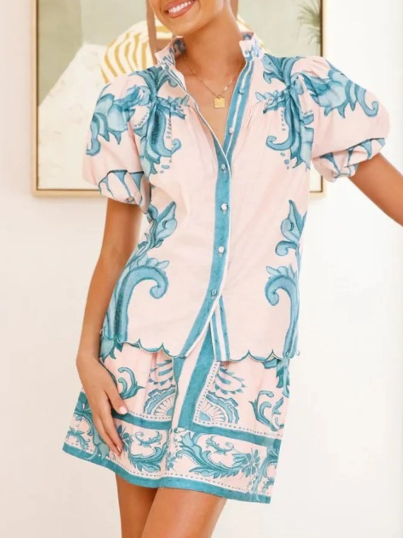 Lifestyle image of product styled for a chic daytime look