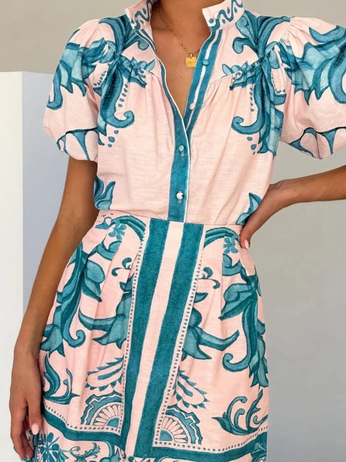 Lifestyle image of product styled for a chic daytime look