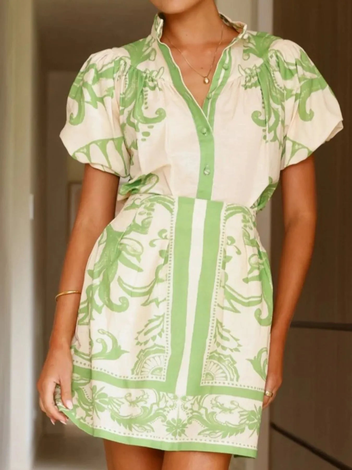 Lifestyle image of product styled for a chic daytime look