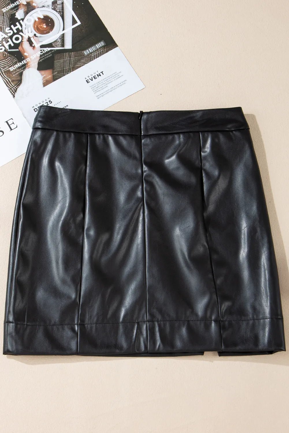 PU Leather Mini Skirt - Rochelle's House LLC
