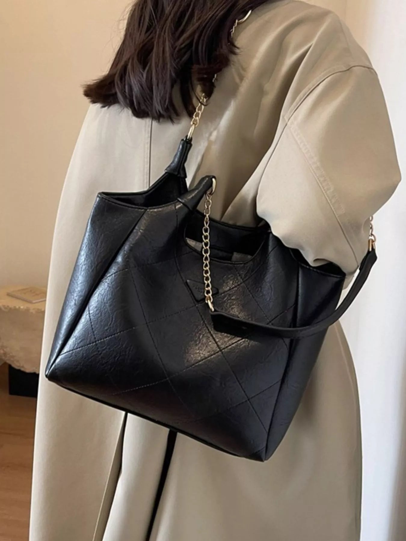 PU Leather Shoulder Bag - Rochelle's House LLC