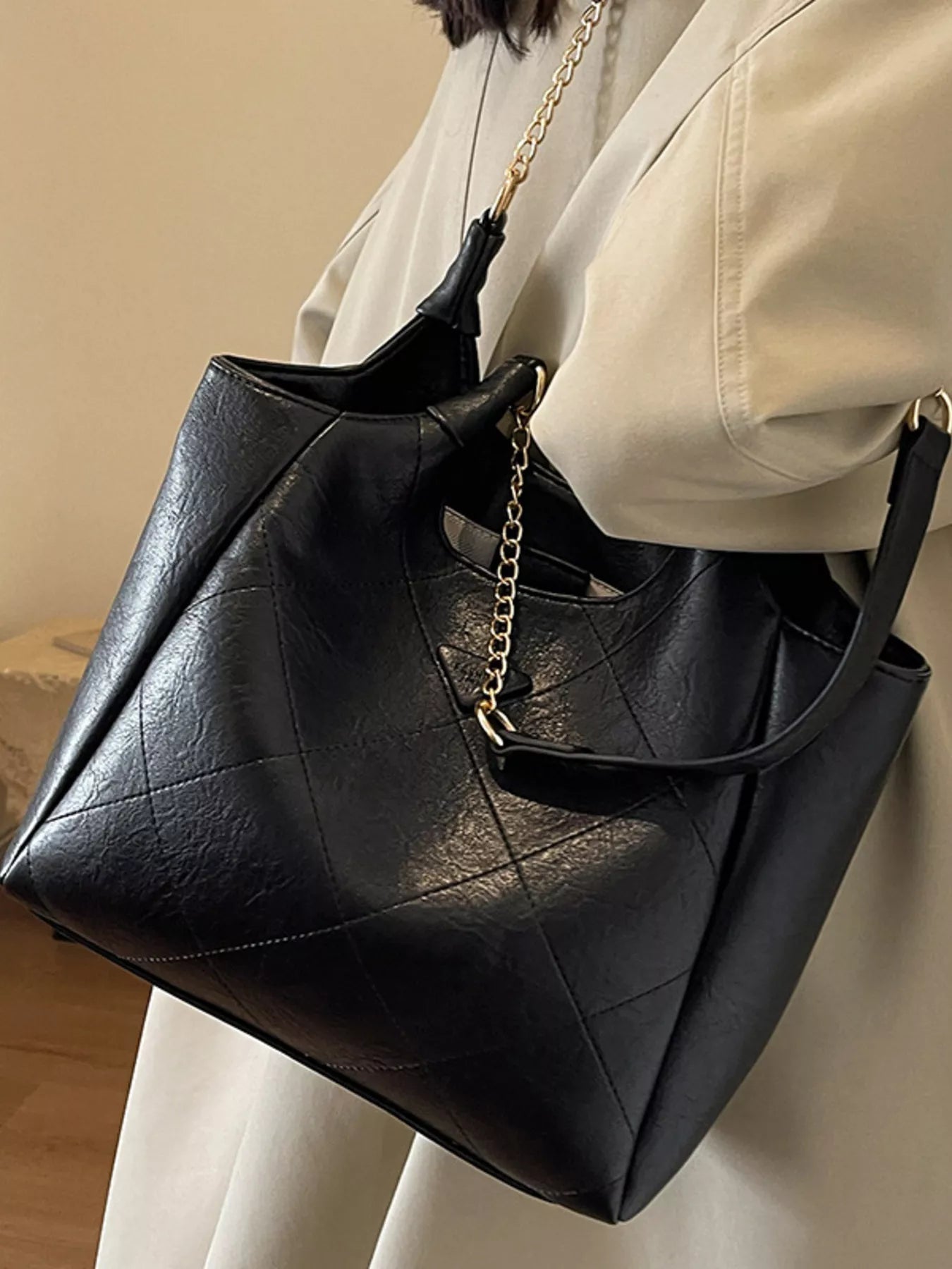 PU Leather Shoulder Bag - Rochelle's House LLC