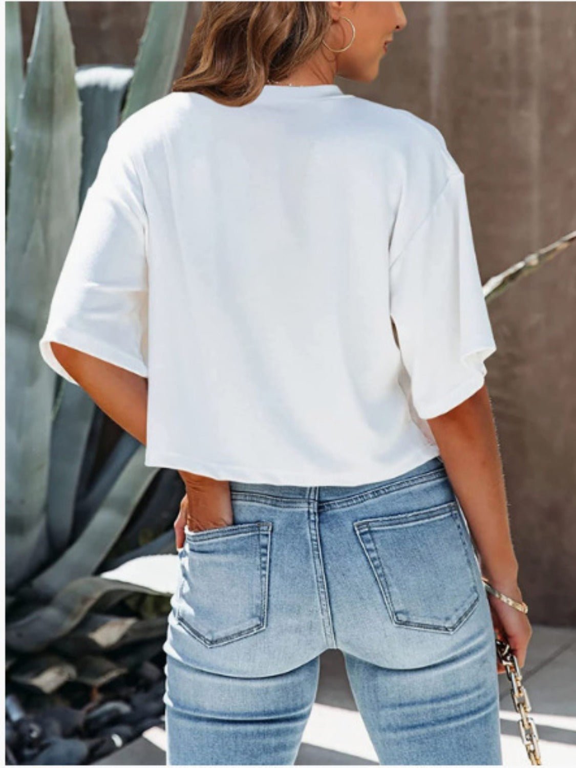 Round Neck Half Sleeve T-Shirt - Rochelle's House LLC