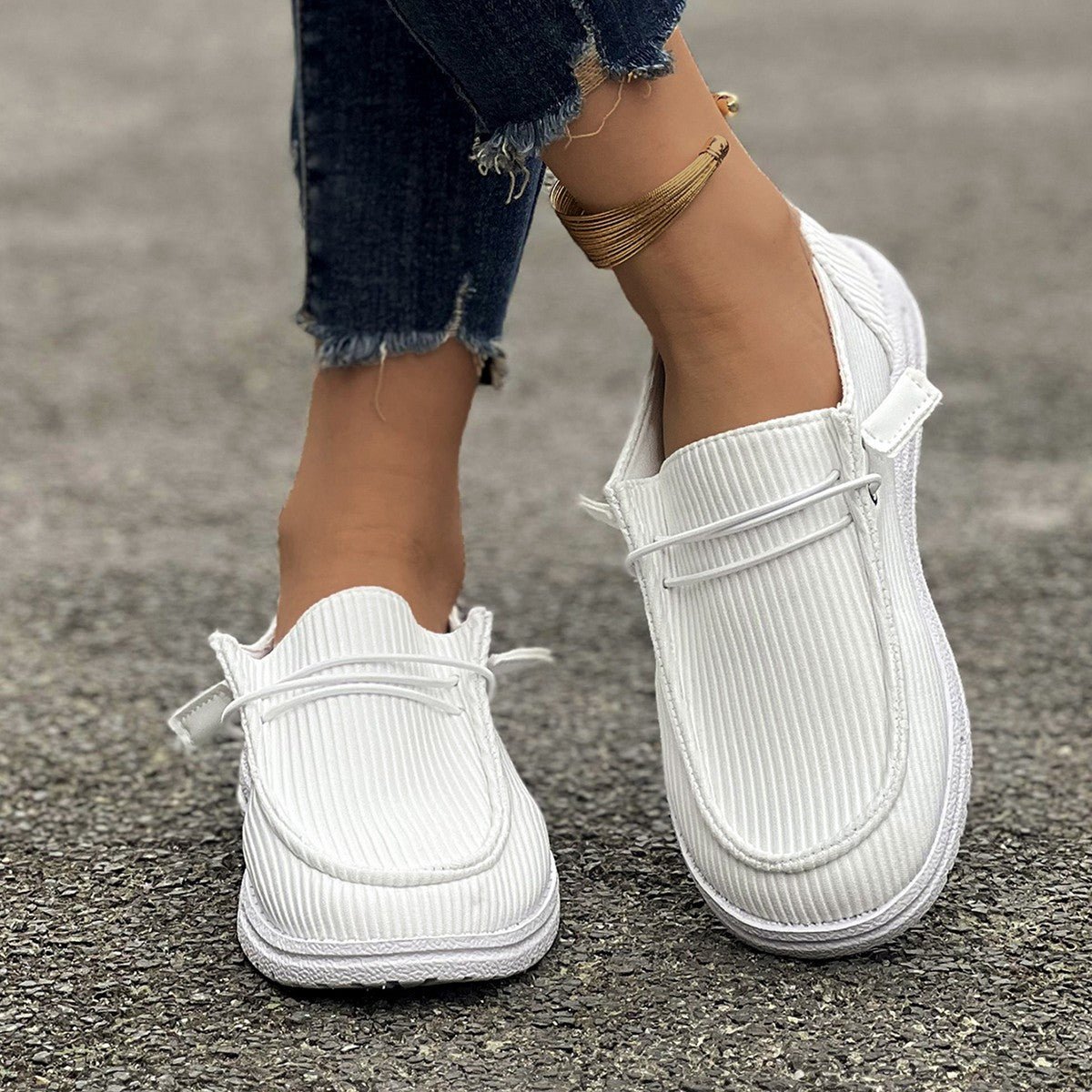 Lifestyle image of product styled for a chic daytime look