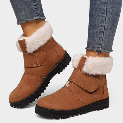 Round Toe Fuzzy Boots