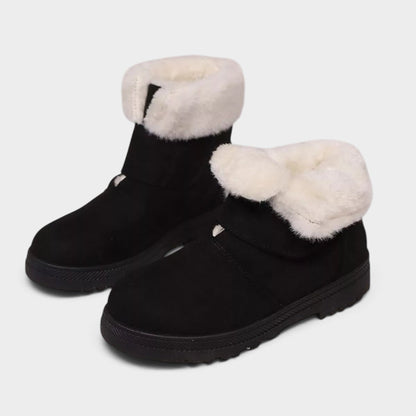 Round Toe Fuzzy Boots