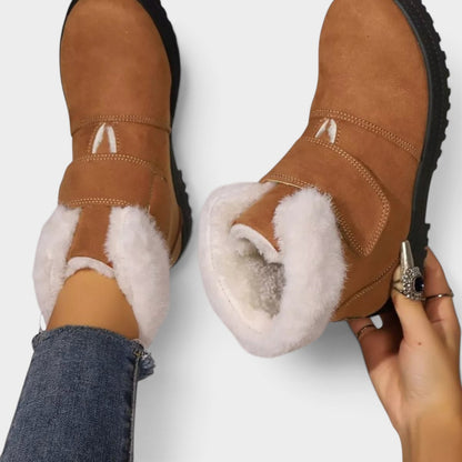 Round Toe Fuzzy Boots