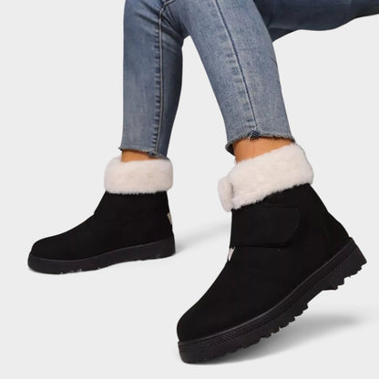 Round Toe Fuzzy Boots
