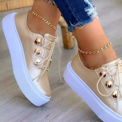 Round Toe Platform Sneakers - Rochelle's House LLC