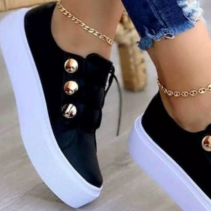 Round Toe Platform Sneakers - Rochelle's House LLC