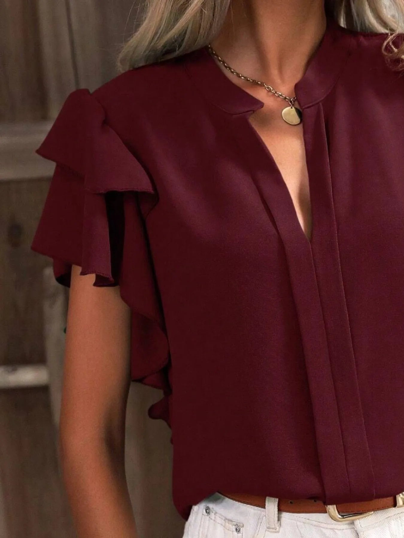 Lifestyle image of product styled for a chic daytime look