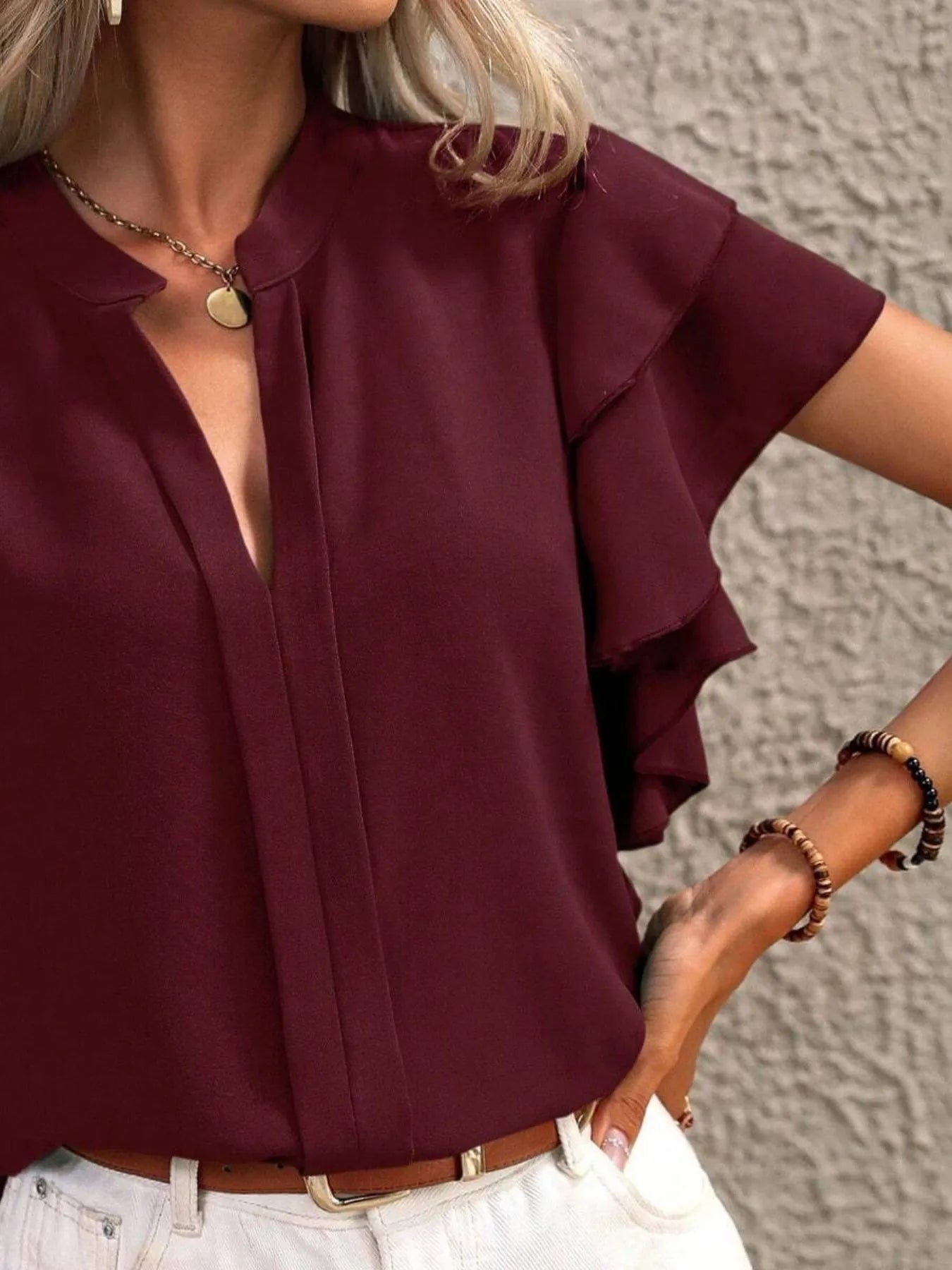 Lifestyle image of product styled for a chic daytime look