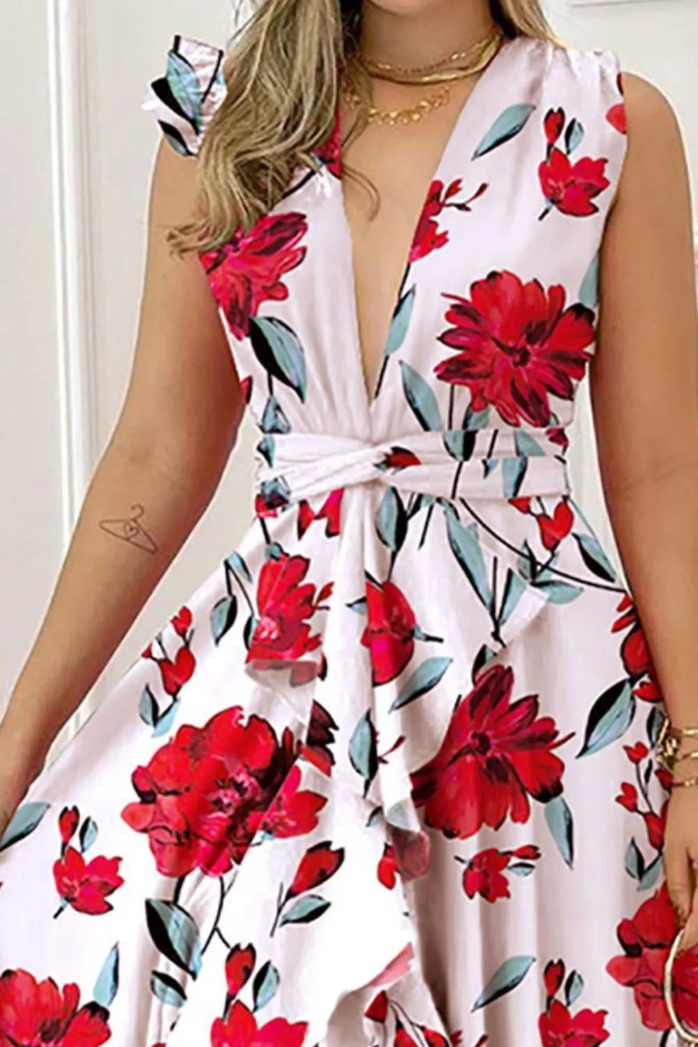 Side view of product highlighting flattering shape and movement